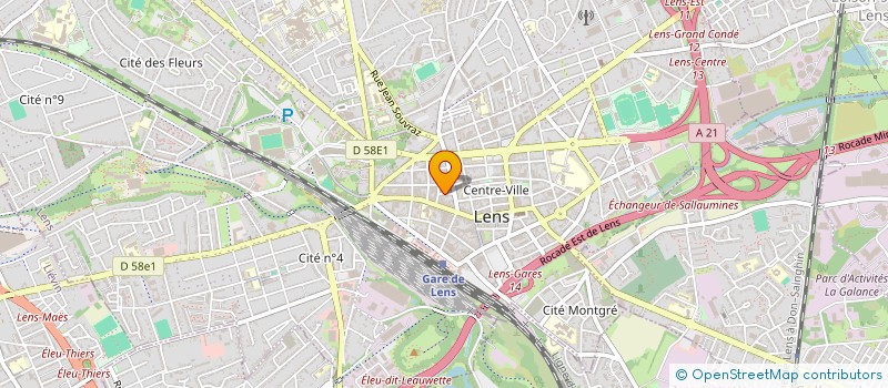 localisation de l'entreprise SCI SDMN  LENS