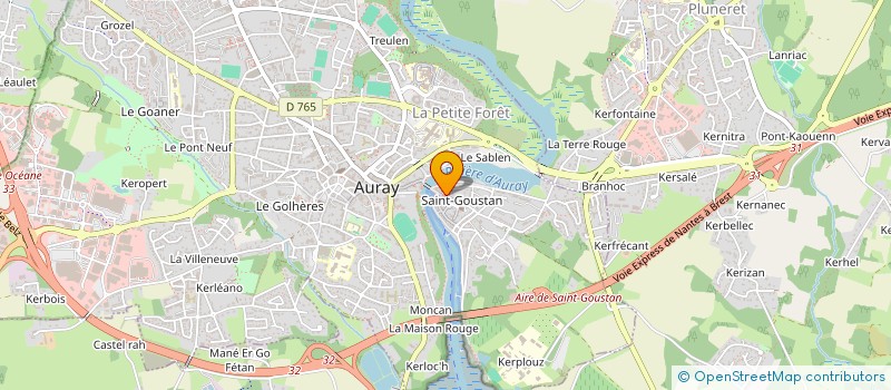 localisation de l'entreprise SCI SDYM à AURAY