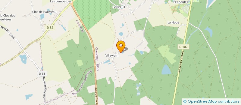 localisation de l'entreprise SCI  SE-CE  CHEVERNY