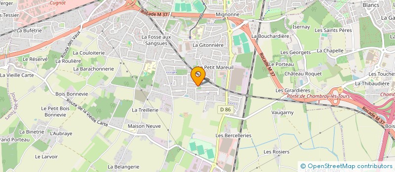 localisation de l'entreprise SCI SE2M à JOUE-LES-TOURS