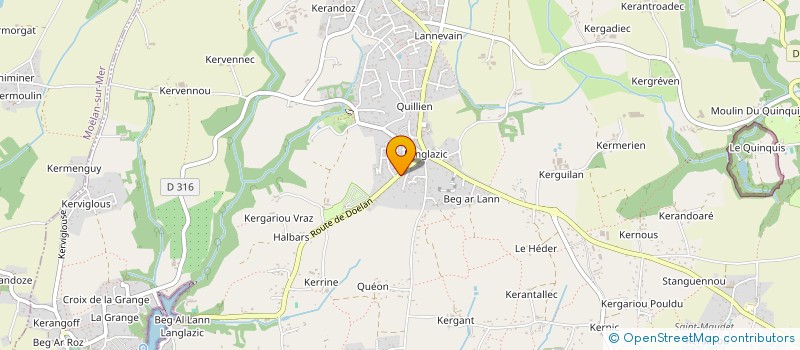 localisation de l'entreprise SCI SEA BIRD  CLOHARS CARNOET