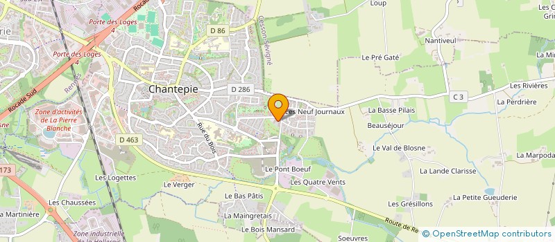 localisation de l'entreprise SCI SEA FR  CHANTEPIE