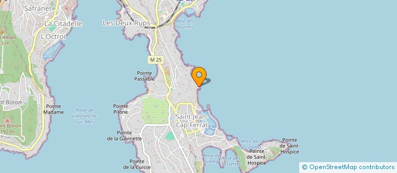 localisation de l'entreprise SCI SEA FRONT  SAINT-JEAN-CAP-FERRAT