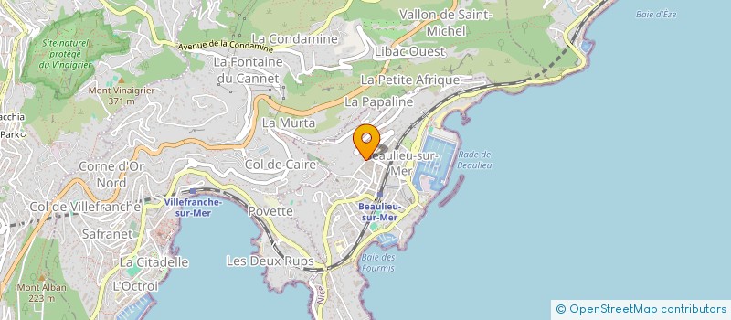 localisation de l'entreprise SCI SEA SIDE à BEAULIEU-SUR-MER