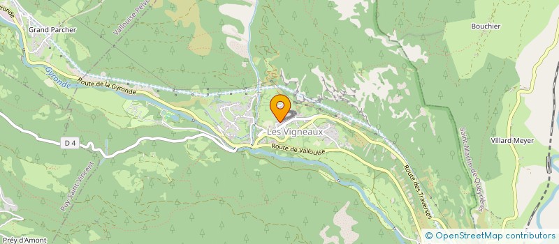 localisation de l'entreprise SCI SEA2MOUNTAIN  LES VIGNEAUX