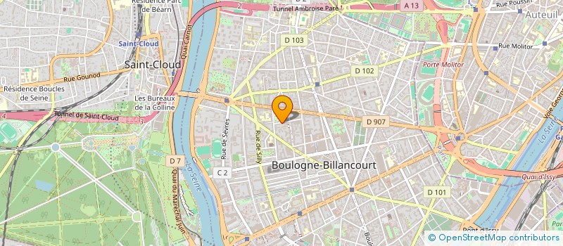 localisation de l'entreprise SCI SEADDO à BOULOGNE-BILLANCOURT