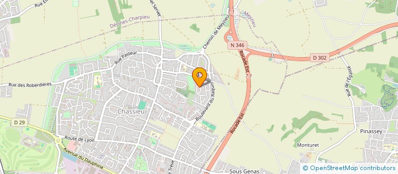 localisation de l'entreprise SCI SEANCE  CHASSIEU