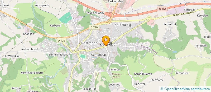 localisation de l'entreprise SCI SEAPORT RIVIERA  ROSTRENEN