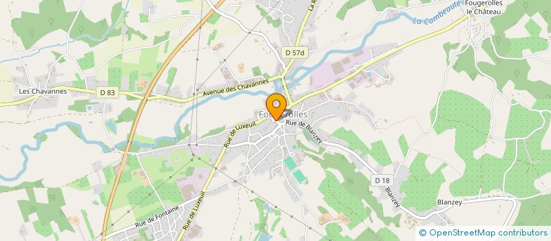 localisation de l'entreprise SCI SEARA  FOUGEROLLES-SAINT-VALBERT