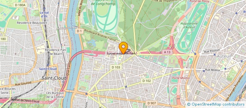 localisation de l'entreprise SCI SEASIDE à BOULOGNE-BILLANCOURT