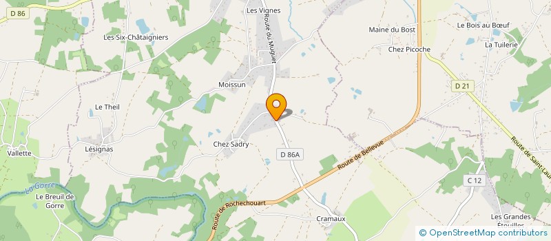 localisation de l'entreprise SCI SEASIDE MR  CHAILLAC-SUR-VIENNE