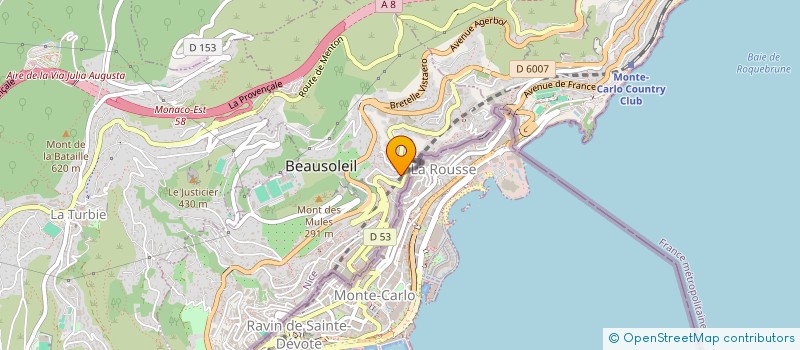 localisation de l'entreprise SCI SEASIDE VIEW TYKHOMYROV  BEAUSOLEIL