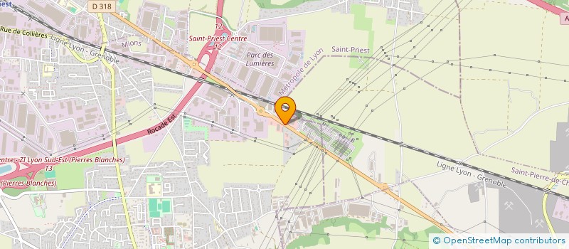 localisation de l'entreprise SCI SEB 38 GSJS  MIONS