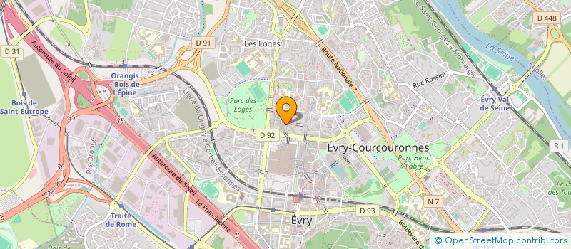 localisation de l'entreprise SCI SEB à EVRY-COURCOURONNES