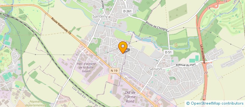 localisation de l'entreprise SCI SEB  FLAGY