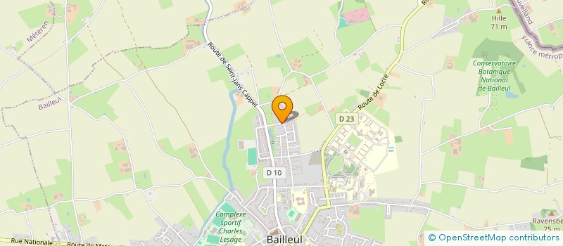 localisation de l'entreprise SCI SEB ET GEO BAEKELAND à BAILLEUL