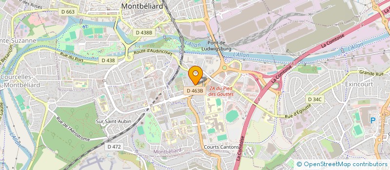 localisation de l'entreprise SCI SEBAL à MONTBELIARD