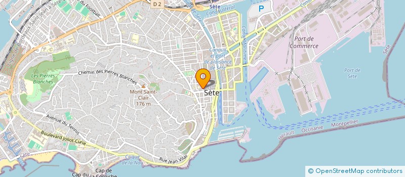 localisation de l'entreprise SCI SEBALAUR  SETE