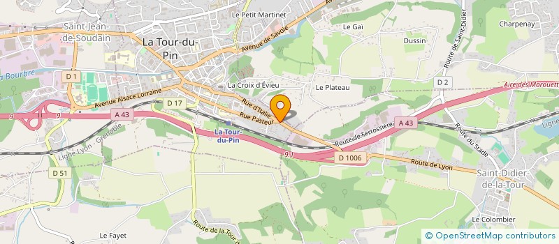 localisation de l'entreprise SCI SEBALHI  LA TOUR-DU-PIN