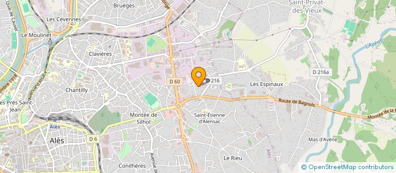 localisation de l'entreprise SCI SEBALICE  ALES