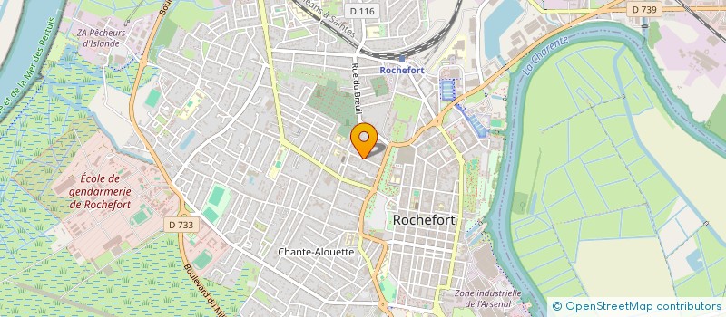 localisation de l'entreprise SCI SEBANA  ROCHEFORT