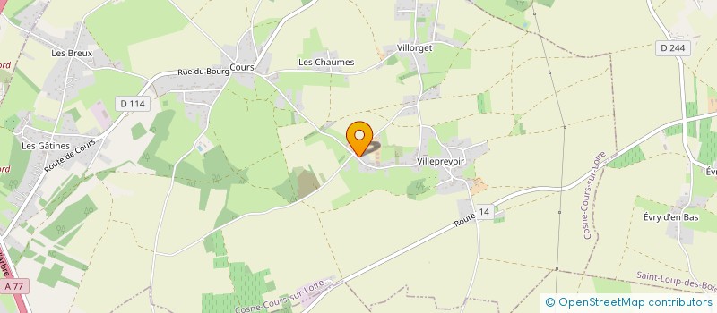 localisation de l'entreprise SCI SEBANA à COSNE-COURS-SUR-LOIRE