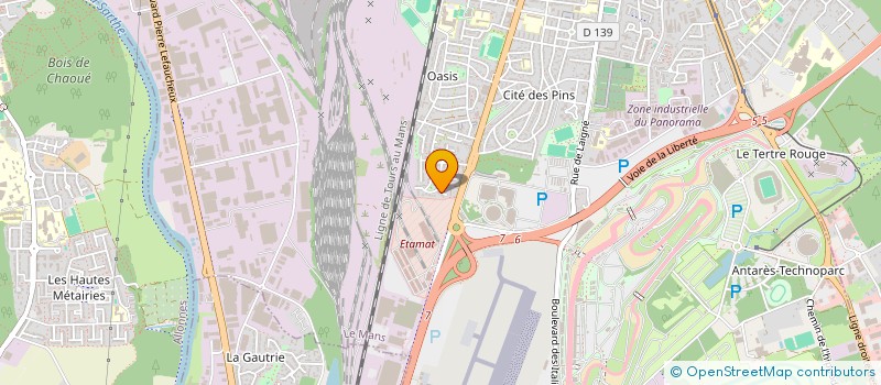 localisation de l'entreprise SCI SEBANTO  LE MANS