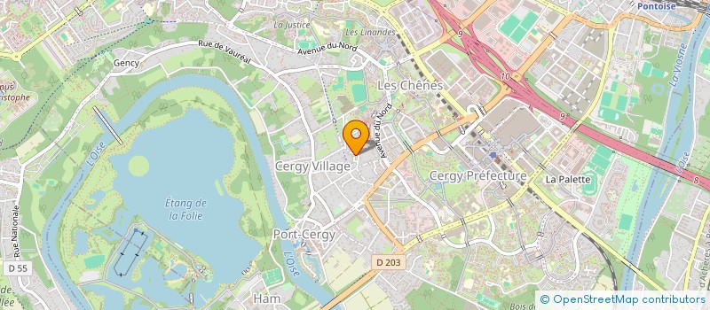 localisation de l'entreprise SCI SEBAR  CERGY