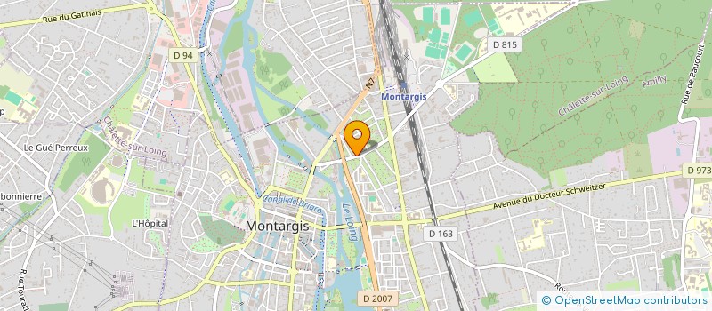 localisation de l'entreprise SCI SEBARMA à MONTARGIS