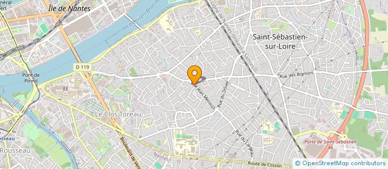 localisation de l'entreprise SCI SEBASTIANA à SAINT-SEBASTIEN-SUR-LOIRE