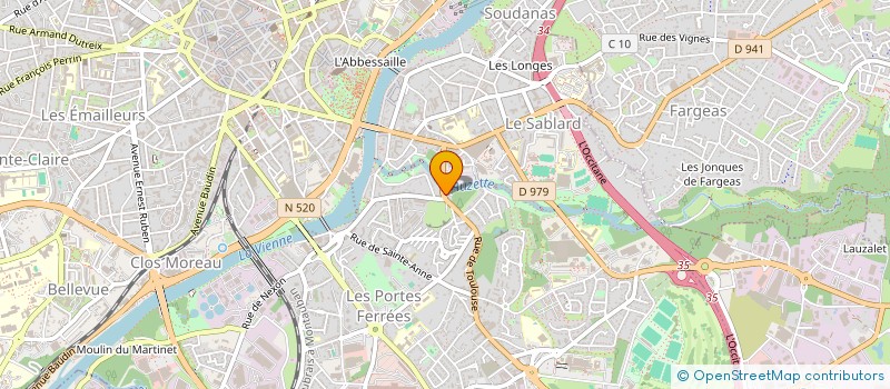 localisation de l'entreprise SCI SEBASTIEN à LIMOGES