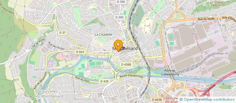localisation de l'entreprise SCI SEBASTIEN  MONTBELIARD