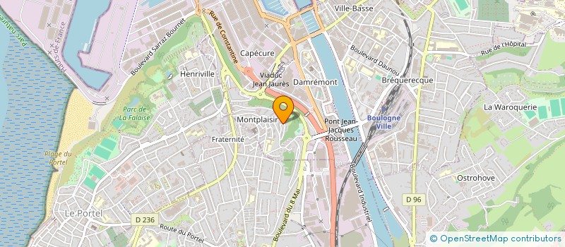 localisation de l'entreprise SCI SEBASTIEN  BOULOGNE-SUR-MER