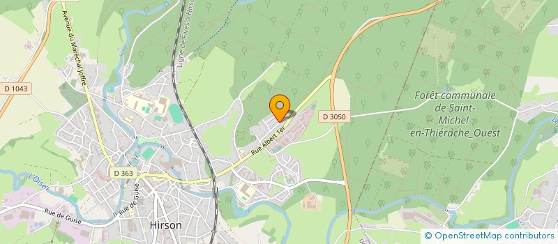 localisation de l'entreprise SCI SEBASTIEN  HIRSON