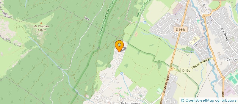 localisation de l'entreprise SCI SEBASTIEN CINDY INVESTISSEMENTS  ECHENEVEX