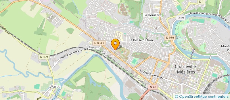 localisation de l'entreprise SCI SEBASTIEN D  CHARLEVILLE-MEZIERES