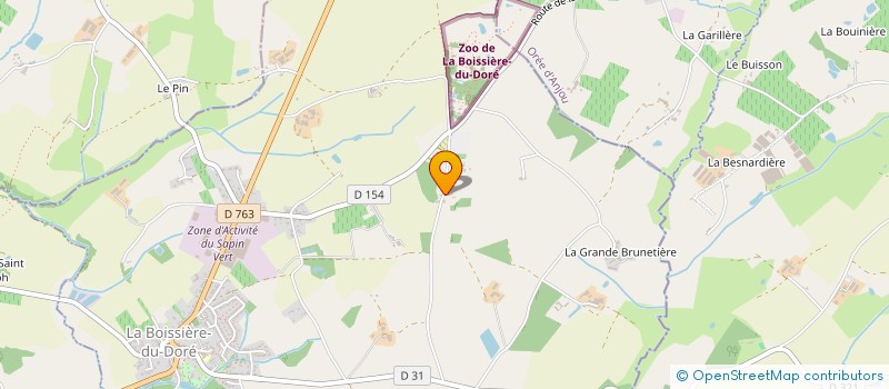 localisation de l'entreprise SCI SEBASTIEN ET ANGELIQUE  LA BOISSIERE-DU-DORE