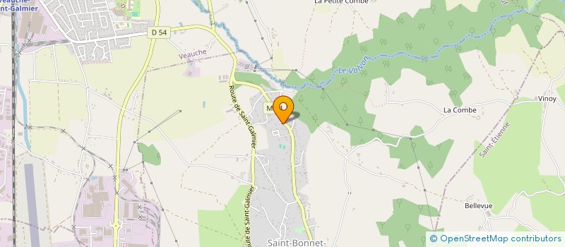 localisation de l'entreprise SCI SEBASTIEN ET MURIELLE  SAINT-BONNET-LES-OULES