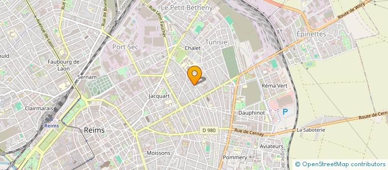 localisation de l'entreprise SCI SEBASTO  REIMS