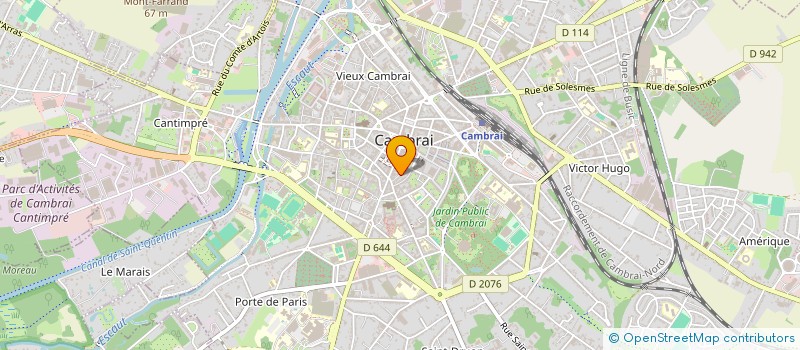 localisation de l'entreprise SCI SEBASTO  CAMBRAI