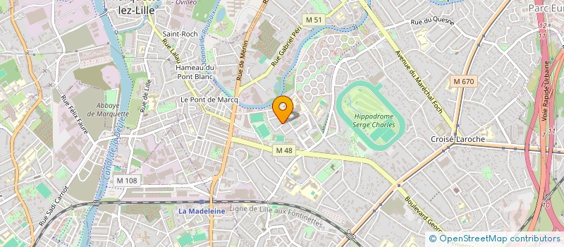 localisation de l'entreprise SCI SEBASTOPOL  MARCQ-EN-BARUL