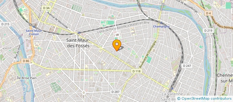 localisation de l'entreprise SCI SEBASTOPOLE à SAINT-MAUR-DES-FOSSES