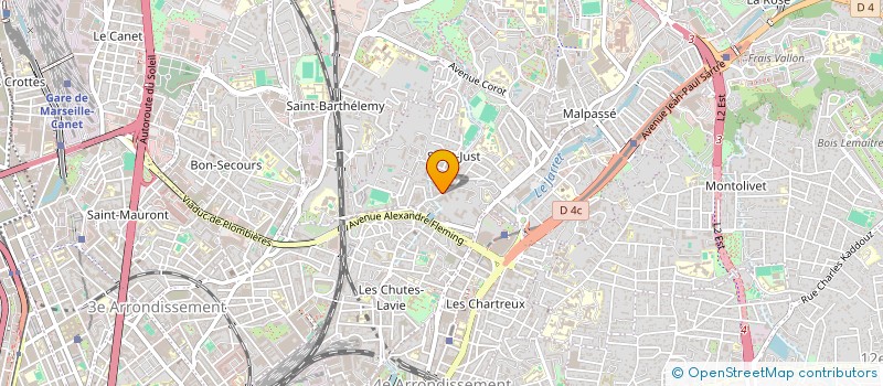 localisation de l'entreprise SCI SEBBAG ET MOUREN REUNIS à MARSEILLE 13EME
