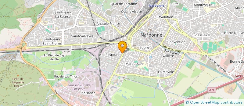 localisation de l'entreprise SCI SEBBAH à NARBONNE
