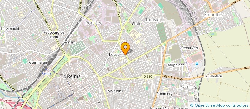 localisation de l'entreprise SCI SEBCAR PATRIMOINE  REIMS