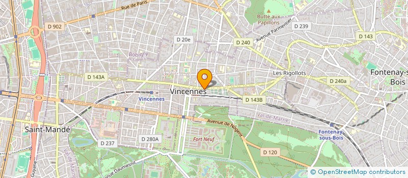 localisation de l'entreprise SCI SEBE à VINCENNES