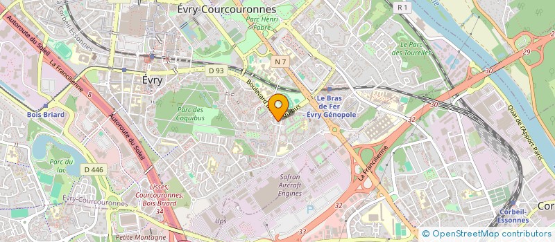 localisation de l'entreprise SCI SEBELOISE à EVRY-COURCOURONNES
