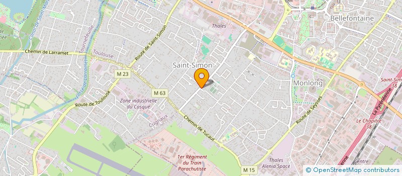 localisation de l'entreprise SCI SEBEN à TOULOUSE