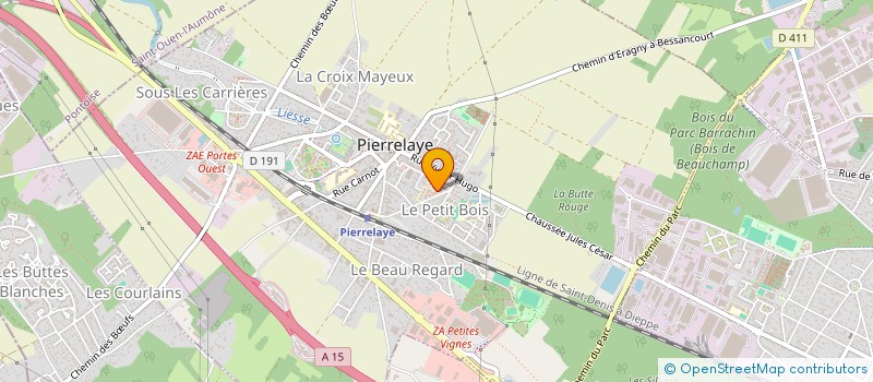 localisation de l'entreprise SCI SEBHAN  PIERRELAYE