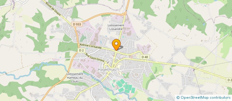 localisation de l'entreprise SCI SEBHEL  HAGETMAU